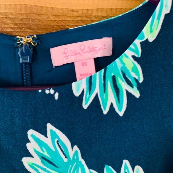 Lilly Pulitzer Donna Inky Navy Elephant Romper Size 00 - Picture 4 of 5